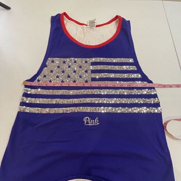 Pink small sequined flag shirt - Picture 3 of 5